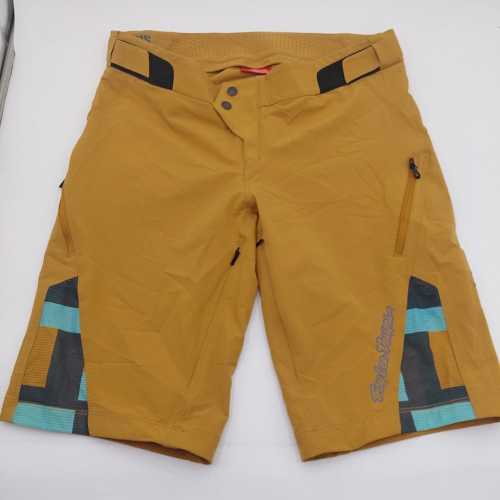 Troy Lee Designs Ruckus Shorts 36 Cyclist Lined Mountain Biking Riding Yellow